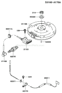 Page F Diagram and Parts List for FB460V ES33 Kawasaki Engine