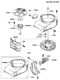 Page D Diagram and Parts List for FB460V ES36 Kawasaki Engine