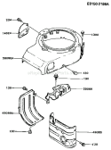 Part Location Diagram of 49089-2199-9B Kawasaki Shroud-Engine