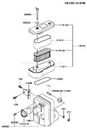Page A Diagram and Parts List for FB460V ES29 Kawasaki Engine