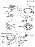Page D Diagram and Parts List for FB460V ES29 Kawasaki Engine