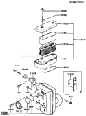Page A Diagram and Parts List for FB460V-ES07  Kawasaki Engine