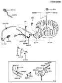 Page F Diagram and Parts List for FB460V CS14 Kawasaki Engine