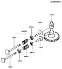 Page K Diagram and Parts List for FB460V-CS16  Kawasaki Engine