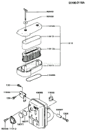 Page A Diagram and Parts List for FB460V-HS04  Kawasaki Engine