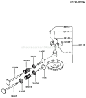 Page K Diagram and Parts List for FB460V-CS20  Kawasaki Engine