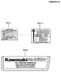 Page G Diagram and Parts List for FB460V-CS20  Kawasaki Engine