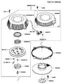 Page J Diagram and Parts List for FB460V KS01 Kawasaki Engine