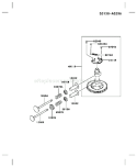 Page K Diagram and Parts List for FB460V HS14 Kawasaki Engine