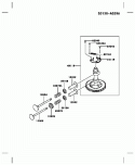 Page K Diagram and Parts List for FB460V LS01 Kawasaki Engine