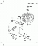 Page F Diagram and Parts List for FB460V LS01 Kawasaki Engine