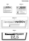 Page G Diagram and Parts List for FB460V MS08 Kawasaki Engine