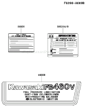 Page G Diagram and Parts List for FB460V ES36 Kawasaki Engine