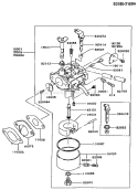Page B Diagram and Parts List for FC150V AA00 Kawasaki Engine