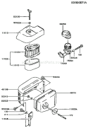 Page A Diagram and Parts List for FC150V AS03 Kawasaki Engine