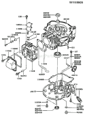 Page E Diagram and Parts List for FC150V BS50 Kawasaki Engine