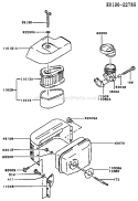 Page A Diagram and Parts List for FC150V EA00 Kawasaki Engine