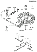 Page F Diagram and Parts List for FC150V EA00 Kawasaki Engine
