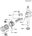 Page K Diagram and Parts List for FC150V ES08 Kawasaki Engine