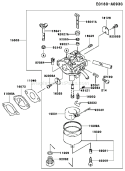 Page C Diagram and Parts List for FC150V ES15 Kawasaki Engine