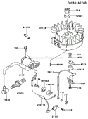 Page G Diagram and Parts List for FC150V ES15 Kawasaki Engine
