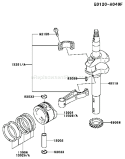 Page K Diagram and Parts List for FC150V ES15 Kawasaki Engine