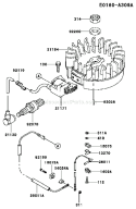 Page G Diagram and Parts List for FC150V ES17 Kawasaki Engine