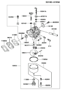 Page C Diagram and Parts List for FC150V ES18 Kawasaki Engine