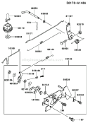 Page D Diagram and Parts List for FC150V ES18 Kawasaki Engine