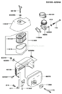 Page A Diagram and Parts List for FC150V ES19 Kawasaki Engine