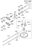 Page L Diagram and Parts List for FC150V ES24 Kawasaki Engine