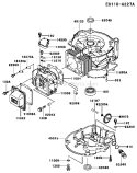 Page F Diagram and Parts List for FC150V ES23 Kawasaki Engine