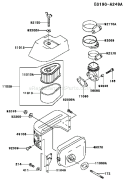 Page A Diagram and Parts List for FC150V ES29 Kawasaki Engine