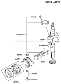 Page K Diagram and Parts List for FC150V ES29 Kawasaki Engine