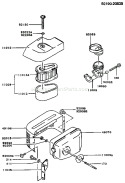 Part Location Diagram of 110602009 Kawasaki Gasket-Muffler