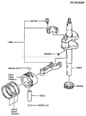 Page J Diagram and Parts List for FC150V ES50 Kawasaki Engine