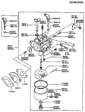 Page B Diagram and Parts List for FC150V ES50 Kawasaki Engine
