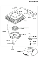 Page L Diagram and Parts List for FC150V ES58 Kawasaki Engine