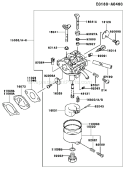 Page C Diagram and Parts List for FC150V ES58 Kawasaki Engine
