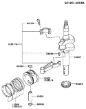 Page K Diagram and Parts List for FC150V ES14 Kawasaki Engine