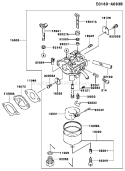 Page C Diagram and Parts List for FC150V ES14 Kawasaki Engine