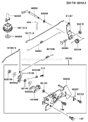 Page D Diagram and Parts List for FC150V ES14 Kawasaki Engine