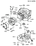 Page F Diagram and Parts List for FC150V ES14 Kawasaki Engine