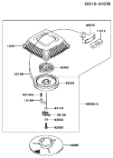 Page L Diagram and Parts List for FC150V FS21 Kawasaki Engine
