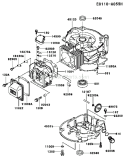 Page E Diagram and Parts List for FC150V ES19 Kawasaki Engine