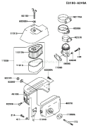 Page A Diagram and Parts List for FC150V ES21 Kawasaki Engine