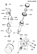 Page J Diagram and Parts List for FC150V FS29 Kawasaki Engine
