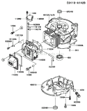 Page E Diagram and Parts List for FC150V FS30 Kawasaki Engine