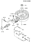 Page F Diagram and Parts List for FC150V FS30 Kawasaki Engine