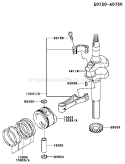 Page J Diagram and Parts List for FC150V ES31 Kawasaki Engine